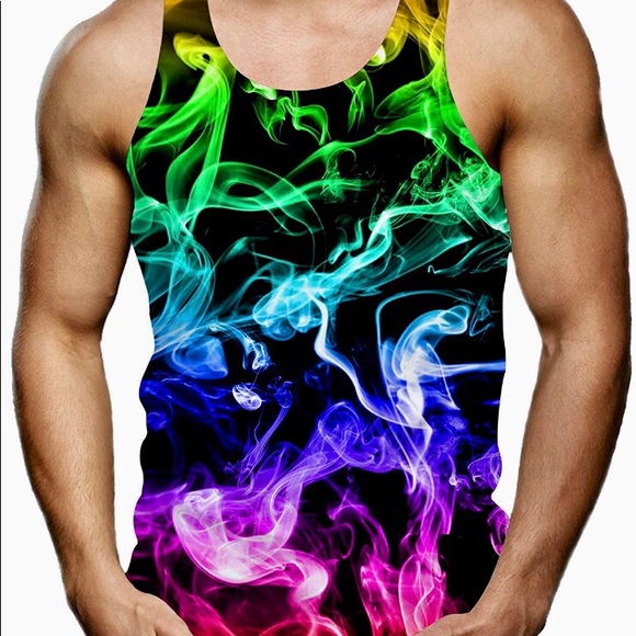Men's Tank Tops 3D Printed Cool Graphic Sleeveless - Picture 1 of 8